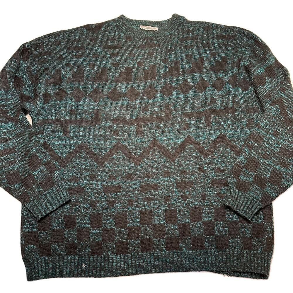 Manor Designs abstract vintage funky sweater